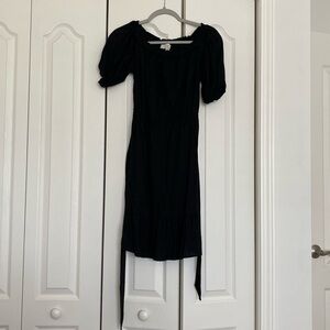LOFT Black Midi Dress with Timeless Elegance